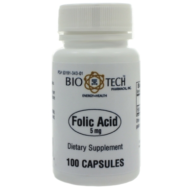 Folic Acid 5mg - 100 capsules