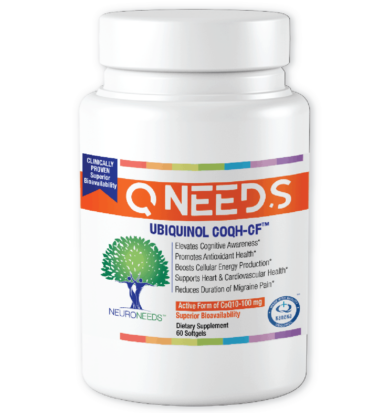 QNEEDS Ubiquinol COQH-CF - 60 softgels