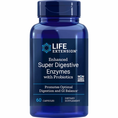 Enhanced Super Digestive Enzymes w/Probiotics - 60 capsules