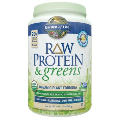 Raw Protein and Greens Vanilla Powder - 548 grams