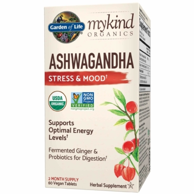 mykind Organics Ashwaganda Stress & Mood - 60 tablets