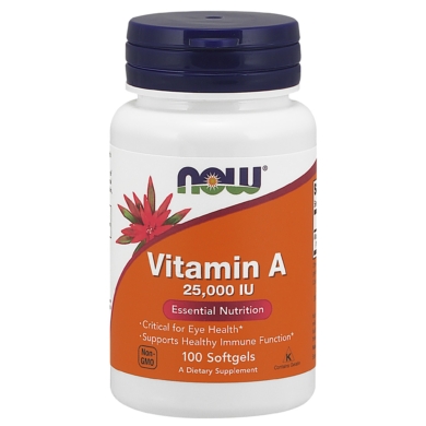 Vitamin A 25,000IU - 100 softgels