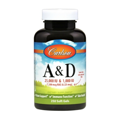 A & D 25000IU & 1000IU - 250 softgels
