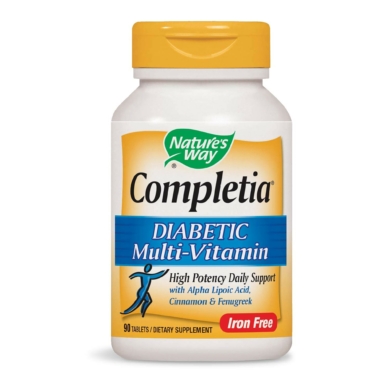 Completia Diabetic Multi-Vitamin (iron-free)  - 90 tablets