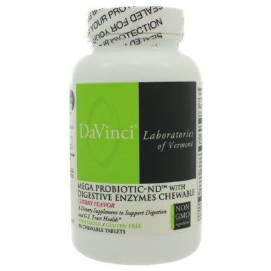 Mega Probiotic-ND with Digestive Enzymes - Cherry - 90 chewables