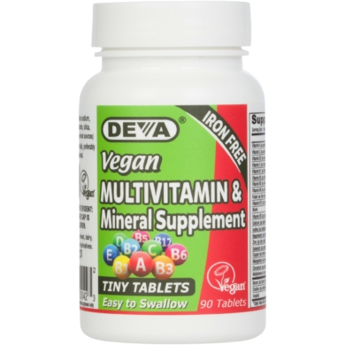 Vegan Tiny Tablets Multivitamin (Iron-Free) - 90 tablets