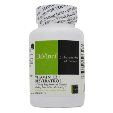 Vitamin K2+ Resveratrol - 60 capsules