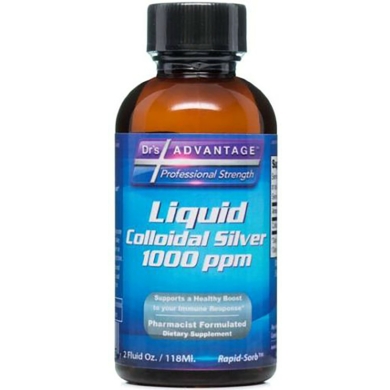 Liquid Colloidal Silver 1,000ppm - 2 ounces