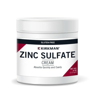 Zinc Sulfate Topical Cream 4 oz
