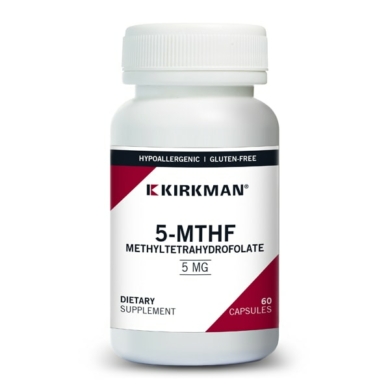 5-MTHF ([6S]-5-Methyltetrahydrofolate) 5 mg - Hypoallergenic 60 ct